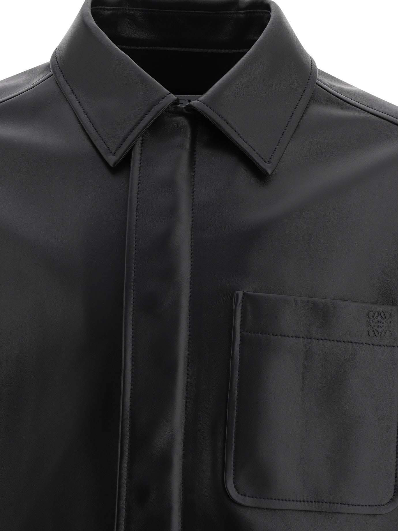 LOEWE Black   Overshirt in nappa lambskin